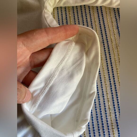 Bumpsuit The Biker Short  Maternity Size Large Ivory White NEW - Picture 10 of 12